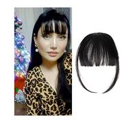 Bangs Faux Franges Synthétiques Invisibles Franges Avant Une Pièce Droite Clip en Morceaux de Cheveux Extensions de Cheveux 3D-neat Flat Air Bangs Faux Accessoires de Cheveux Bangs Pince à Cheveux
