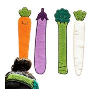 Bangs Hair Pad - 4 Pieces Vegetable Shape - Magic Bangs Stickers Set Tools | Hair Fringe Fixed Pad Women Girls Ladies Wives Students Home Office Apartment Travel Vacation Working