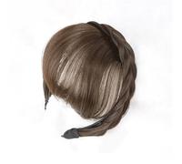Bangs Hair Synthetic Headband Bang Extension Fake Hair for Women Hair Extensions(Light Brown)