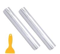 BangShou Autocollant Fibre de Carbone de Vinyle, Film Autocollant de Voiture Adhésif, DIY Décoration Film pour Intérieurs,Motos Et Meubles (Transparent)