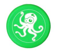 BangShou Disque Volant pour Enfants, Flying Disks Léger Antidérapant, Jouet de Sport de Plein Air pour Parents et Enfants (Poulpe Vert)