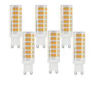 Bangshuo Ampoule LED G9 9W,Blanc Chaud 3000K, 850lm, Équivalent 85W Halogène, G9 Économie d'énergie, Base en céramique, Non Variable, AC220-240V, Φ18*64mm,G9 LED Lampe-Lot de 6