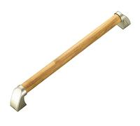BANGSUN Barre d'appui en bois pour salle de bain, douche, handicapés, personnes âgées, 50 cm, couleur bois