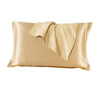 BANGSUN Taie d'oreiller anti-âge avec fibre d'oxyde de cuivre pour rajeunir la peau rides marron