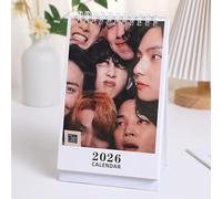 Bangtan Desk Calendar 2026 K-Pop Jung K J-HOPE RM V Jimin JI Table Calendar pour New Year Holiday