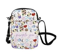 Bangtan Inspire Sac à bandoulière Personnages K-pop Sac à bandoulière pour membres de l'armée, fans Merch I Violet You Cadeau, Purple You Cb UK, INCHES