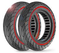 BANGTING 2PCS 9.37x2.125 Pouces Pneu Plein pour Trotinette Electrique, 50/75-6.1 Roue, 8 1/2 x2 Pneus Pour Xiaomi Pro 2 / M365 / M365 Pro / 1S / 3/3 Lite/Essential (Rouge)