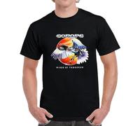 bangtou Europe Wings of Tomorrow Metal Men's Black T-Shirt Size S to 2XL Manches Courtes(Large)