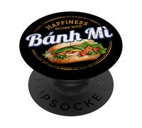 Banh Mi Street Food Baguette Vintage Vietnam Rétro Souvenir PopSockets PopGrip Adhésif