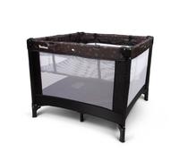 Baninni 2-en-1 Lit Parapluie avec Réhausseur Neva Noir Étoiles