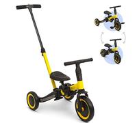Baninni Billy 4-en-1 Vélo pour Enfants avec Barre de Poussée Gio Jaune