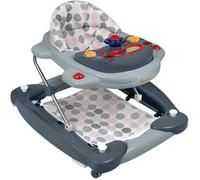 BANINNI Classic - Trotteur Bébé - 2en1 - De 6 mois à 12 kg - Rose - Gris