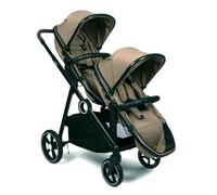 Baninni Luiz XL Poussette Double Compacte - Solution Innovante Sièges Extra Larges- Pour Jumeaux ou Enfants Rapprochés - Assises convertible en nacelle,Dossiers Inclinables, Roues PU- dès la Naissance