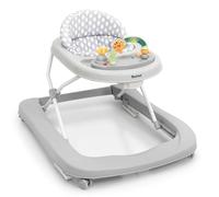 Baninni Miro Trotteur Bébé Gris avec plateau multi-activités interactive avec musique amovible, Trotteur bébé réglable en hauteur et facilement pliable, jusqu'à 12 kg