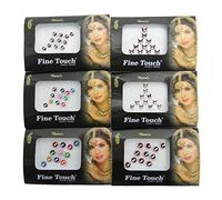 Banithani 6 Pcs Tatouage Bindi Indien Front Temporaire De Bijoux De Mode De La Vignette Traditionnelle