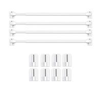 BANJILI-4 Pièce Barres de Vitrage Extensible Tringle Rideau Sans Percage Réglable Tringle a Rideau pour Fenetre Pvc pour de Tringle à Rideau Adhésive (4PCS-40-70CM)