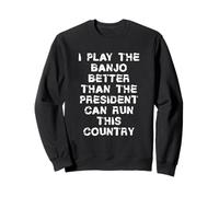 Banjo - Bande d'instruments de musique drôle Indie Bluegrass Jazz Men Sweatshirt
