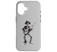 Banjo Dancing Skeleton Bluegrass Music Festival Coque pour iPhone 16