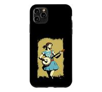 Banjo Girl Beautiful Hippie Woman Bluegrass Festival Coque pour iPhone 11 Pro Max