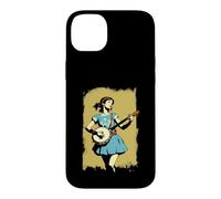 Banjo Girl Beautiful Hippie Woman Bluegrass Festival Coque pour iPhone 14 Plus