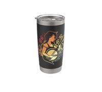 Banjo Girl Comic Gobelet isotherme en acier inoxydable double paroi