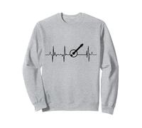 Banjo Heart Line Bluegrass Artist Cardiogram Sweatshirt