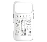 Banjo Instrument de Musique Vintage Brevet Dessin Imprimé Coque pour iPhone 17 Pro