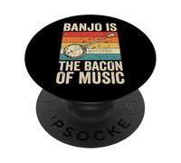 Banjo is The Bacon of Music Musique Country PopSockets PopGrip Adhésif