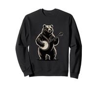 Banjo Jouant de la Musique Country Ours Bluegrass Sweatshirt