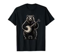 Banjo Jouant de la Musique Country Ours Bluegrass T-Shirt
