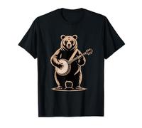 Banjo Jouant de la Musique Country Ours Bluegrass T-Shirt