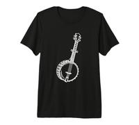 Banjo One Line Drawing T-Shirt Haut de Gamme