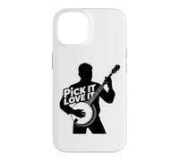 Banjo Pick Love Country Musique Folk Bluegrass Banjo Player Coque pour iPhone 14
