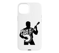 Banjo Pick Love Country Musique Folk Bluegrass Banjo Player Coque pour iPhone 15 Plus