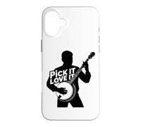 Banjo Pick Love Country Musique Folk Bluegrass Banjo Player Coque pour iPhone 16 Plus