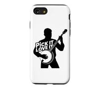 Banjo Pick Love Country Musique Folk Bluegrass Banjo Player Coque pour iPhone SE (2020) / 7/8