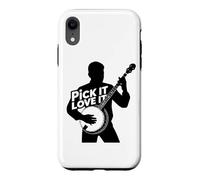 Banjo Pick Love Country Musique Folk Bluegrass Banjo Player Coque pour iPhone XR