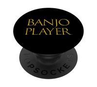 Banjo Player Best Strings Music Instrument Musician Banjo PopSockets PopGrip Adhésif