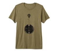 Banjo Sketch Country Music Bluegrass Band T-Shirt Haut de Gamme