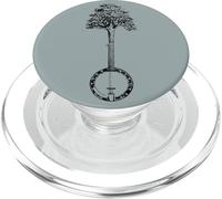 Banjo Tree Minimalist Design Vintage Nature & Music Graphic PopSockets PopGrip pour MagSafe