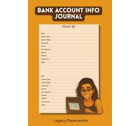 Bank Account Information Journal: Track and Manage Accounts with Confidence