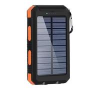 Bank - Batterie solaire pour téléphone portable, 20 000 mAh, accessoire sans fil, fonction source de lumière, camping, randonnée, lampe torche, parfaite pour équipement de plein air