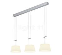 Bankamp Conus Suspension LED 3 foyers nickel mat Ce luminaire comporte des modules à LED prémontés de classes énergétiques A A++, A+, A