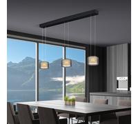 BANKAMP GRAND GROOVE Suspension LED, 3 sources lumineuses, avec fonctionnalité Dim-To-Warm, 2245/3-06,