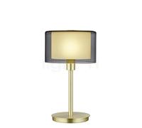 Bankamp Karl 75 Lampe de table laiton mat/verre fumé