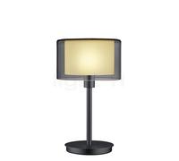 Bankamp Karl 75 Lampe de table noir/verre fumé