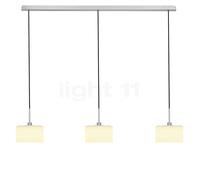 Bankamp Karl 75 Suspension 3 foyers nickel mat/verre opale