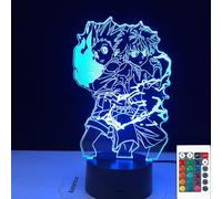 Bankeep Lampe Illusion 3D A Mené La Lumière De Nuit Night Gon Et Killua Figure Anime Hunter X Hunter Pour Enfant Chambre Décor Enfant Cadeau Hxh Chevet Chambre D'Enfants Décoration