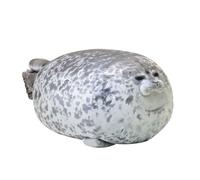 Bankeep Sceau en peluche, 60 cm, doudou animal mignon, peluche moelleuse, motif de phoque de dessin animé, coussin en peluche, coussin câlin, jouet cadeau