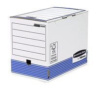 Bankers Box 11310 Lot de 10 boîtes de classement A4 + Dos 150 mm Blanc/bleu